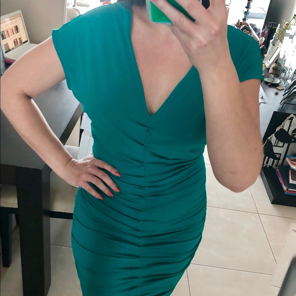 MODA INTERNATIONAL Teal Cocktail Dress